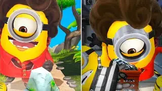 Mega Minion '70s Lady Stuart Crushes Obstacles at The Volcano & Prison | Minion Rush Despicable Ops