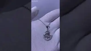JewelryEva Anchor Necklace for Her in Sterling Silver