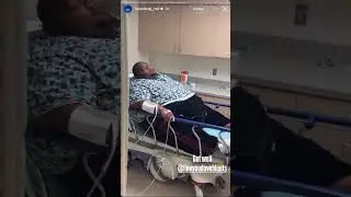 Dave Blunts was seen sleeping in the hospital