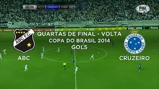 Gols - ABC-RN 3 x 2 Cruzeiro - Copa do Brasil - 15/10/2014