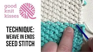 Weave in Tails: Seed Stitch (CC)