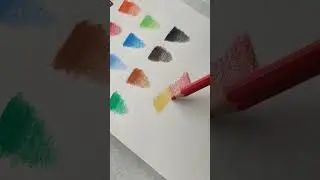 Faber Castell Albrecht D&uuml;rer Watercolour Pencils 💞 Swatches 💞 #shorts #fabercastell #watercolour