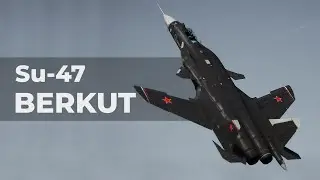 Su-47 BERKUT - Soviet experimental fighter with a reverse swept wing