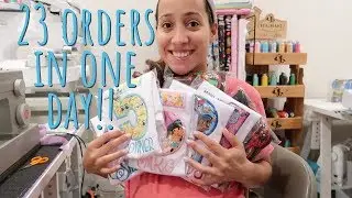 EMBROIDERING ORDERS! Shirts, Tutus & Ribbon! Work Motivation Embroidery Business Vlogs, ETSY SELLER