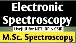 What is Electronic Spectroscopy || Types of Electronic spectroscopy ||MSc and  NET CSIR Spectroscopy