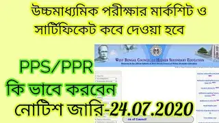 HS RESULT 2020/HIGHER SECONDARY EXAMINATION RESULT PPS PPR 2020/NOTIFICATION ABOUT PPS AND PPR 2020/
