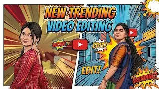 New Trending Vector Comic Reel gemini ai photo editing instagram mobile trending Reel Editing