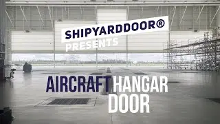 Aircraft Hangar Door with Foldable Mullions | Shipyarddoor's Massive, Wind-Resistant Hangar Solution