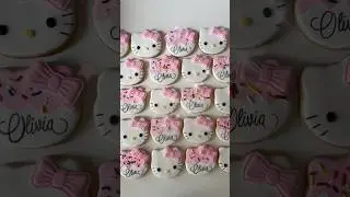 Hello Kitty Cookies #hellokitty #cookie #fy #shortvideo #fypage #cookies #shorts #cookiedecorating