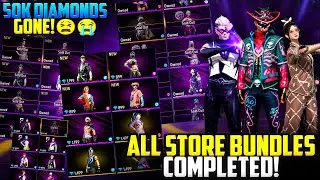 50K Diamonds Gone😭 | I Bought ALL Free Fire Store Bundles 😱💎 |Free Fire MAX