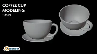 How to Model a Coffee Cup in Blender | Step-by-Step Tutorial (Part 1)