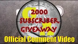 March to 2000 GAW Announcement - Let's Celebrate and Give Away Some Silver - Official Comment Video
