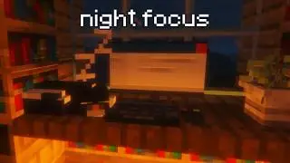 you are safe inside ☕ cozy night study with slowed minecraft music
