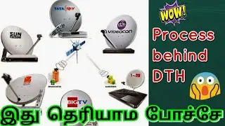 How DTH Works in tamil/How tv Broadcasting works/DTH எவ்வாறு வேலை செய்கிறது|How does TV satellite??