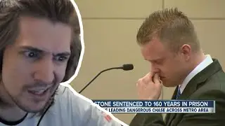 xQc reacts to Ryan Stone sentenced to 160 years in prison