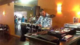 Conga & Percussionist Michael Rosenberg playing a hypnotic supporting Rhythm