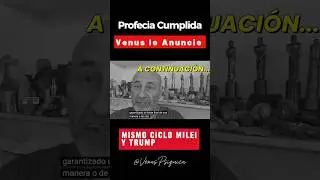 🔴 PROFEC&Iacute;A CUMPLIDA - Mismo Ciclo  #venuspsiquica #parati  #2026  #venus #argentina #trump #milei