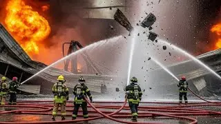 Massive Fire Near Chemical Plant in Russia | Balashikha Industrial Zone in Flames
