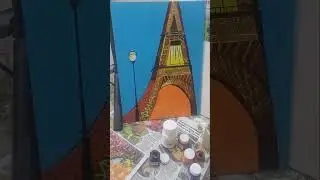 Acrylic painting # for kids# canvas#