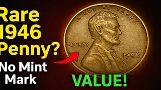 1946 PENNY NO MINT MARK COIN- RARE ERROR OR COMMON WHEAT PENNIES WORTH MONEY TODAY!