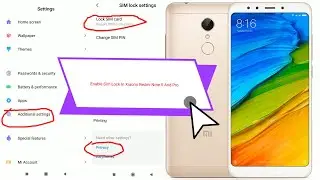 Enable Sim Lock Xiaomi Redmi Note 5 And Pro Password Dale