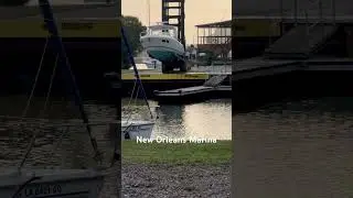 Boat Launch at New Orleans Marina on Lake Pontchartrain