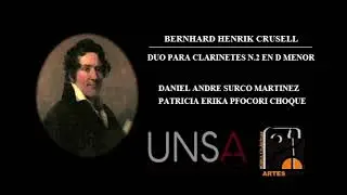 Bernhard Henrik Crusell / Duo n.2 para clarinetes en D menor / I. Allegro Agitato ma non troppo
