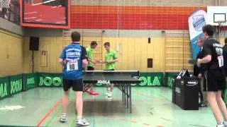 Tischtennis Deutsche Jugendm 2013-2 Vorr 57)Dierks(80) Schwarzer vs Abich-Speckelsen F.