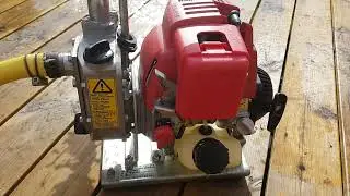 Honda wx10 waterpump used for water change dimension one spa