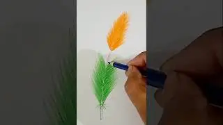 How To Draw Feather #art #ytshorts #shorts