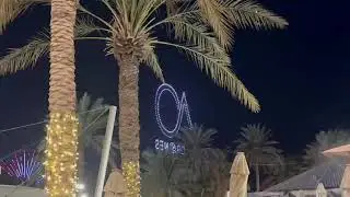 Световое шоу дронов в Al Habtoor Grand Marina Dubai