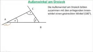 Au&szlig;enwinkel am Dreieck