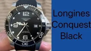 Unboxing Longines Conquest Black Dial Automatic Watch