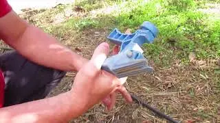 How to repair a damaged garden drip irrigation pipe