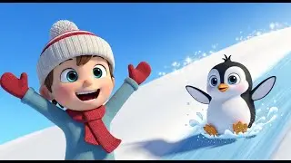 Penguin Slide Song for Kids | Winter Fun, Penguins, Nursery Rhymes & Baby Songs 🐧❄️🎶