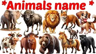 Animals Name 🐯🐕| Animals Name in Bengali to English With Pictures | Animals Name for Kids | Animals