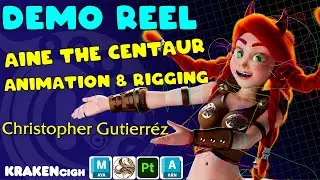 Aine the Centaur: Animation & Rigging Breakdown | Christopher Guti&eacute;rrez (KRAKENcigh) DEMO REEL(MAYA)