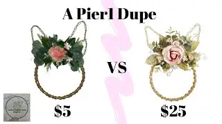 DIY Dollar Tree Pier1 Dupe | Spring/Easter Decor on a Budget | Spring 2020