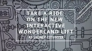 Go for a ride in the interactive Myer rocket ship lift!