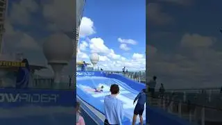 ⚠️ Dangerous surf on a cruise ship #cruiselife #short #surf