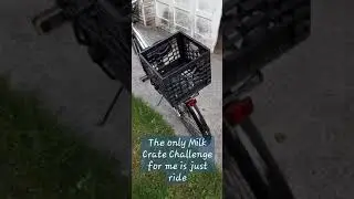 Milk Crate on Bike