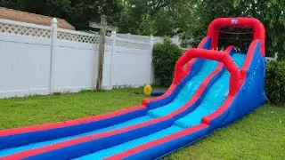 Sunny & Fun Dual Splash Inflatable Water Racing Slide Park &ndash; Heavy Duty for Outdoor Fun Review