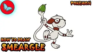 How To Draw Smeargle From Pokemon | Drawing Animals