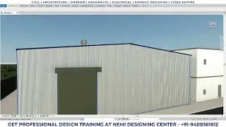 Revit Structure PEB/Steel Structure Design | Nemi Designing Center's Students Work | BIM Model