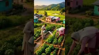 Life in a Pakistani Farming Village | Peaceful Rural Aerial Views