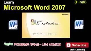 13 Microsoft Word 2007   Paragraph Group   Line Spacing