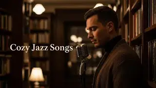 Cozy Jazz Songs 📚 Late-Night Bookstore Jazz | Male Vocal Smooth Jazz
