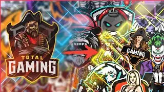 LOGO LIKE TOTAL GAMING - HOW TO MAKE LOGO LIKE TOTAL GAMING