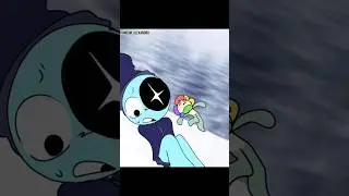 Snow Mountain fall 😨 #dandysworld #fpy #alightmotion #animation #memes #funny #trend #trending #edit