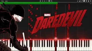 Daredevil Intro/Opening Synthesia Piano Tutorial